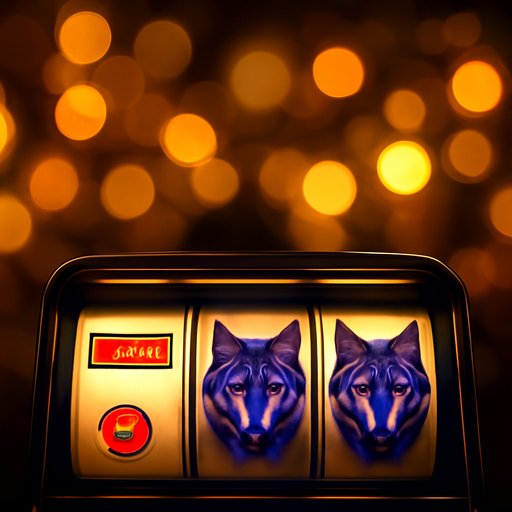 CV222 Wolf Gold Night Forest Scene
